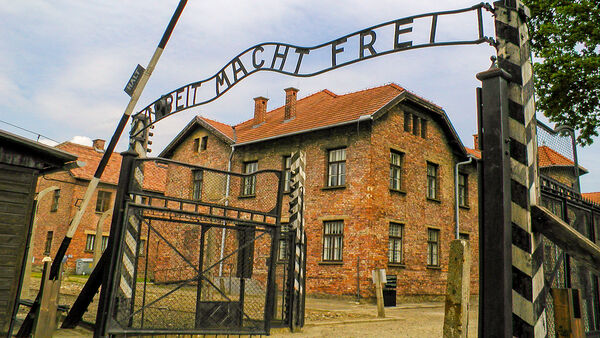 Image of gate to Auschwitz concentration camp