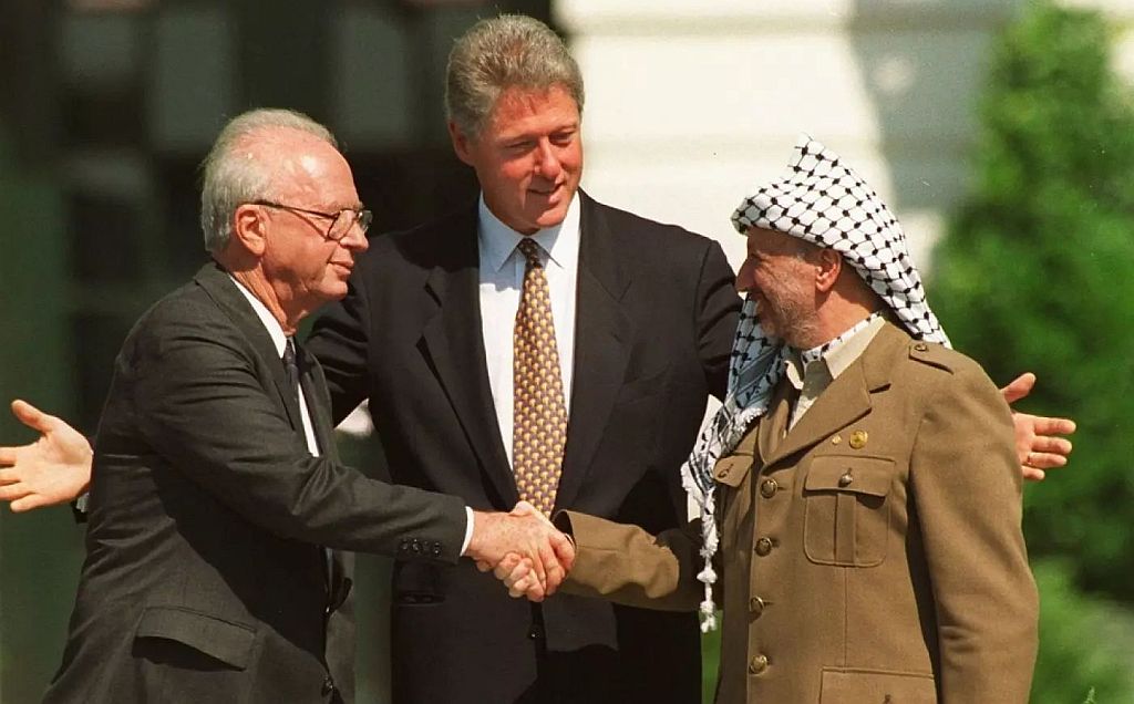 Signers of the first Oslo Peace Accord
